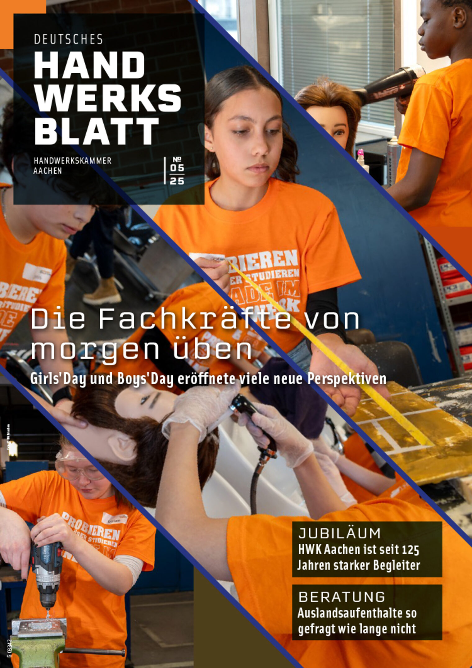 Titelblatt der DHB-Ausgabe Mai