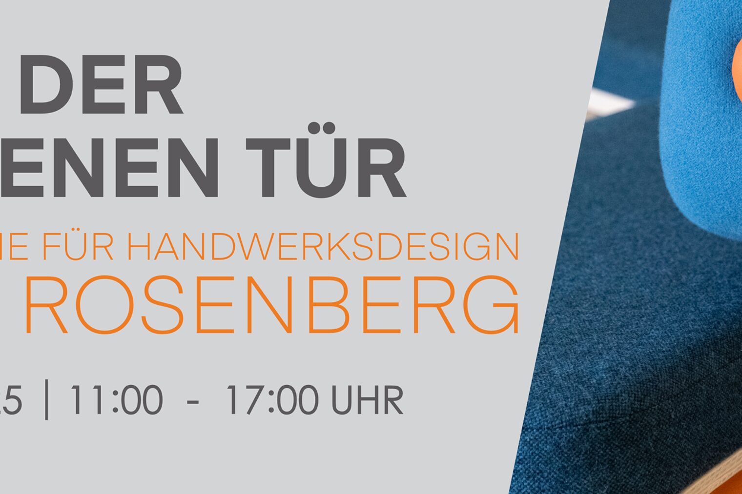 Flyer: Tag der offenen Tür an die Akademie für Handwerksdesign - Gut Rosenberg 15.11.2025 Flyer: Tag der offenen Tür an die Akademie für Handwerksdesign - Gut Rosenberg 15.11.2025