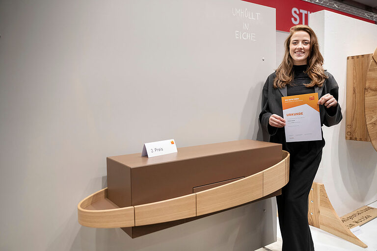 Mit ihrem Stück „Umhüllt in Eiche“ landete Vianne van Els auf dem zweiten Platz.